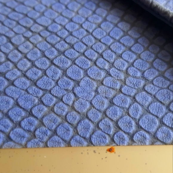 Blue Pebbled Leather Clutch Bag - Picture 5 of 7